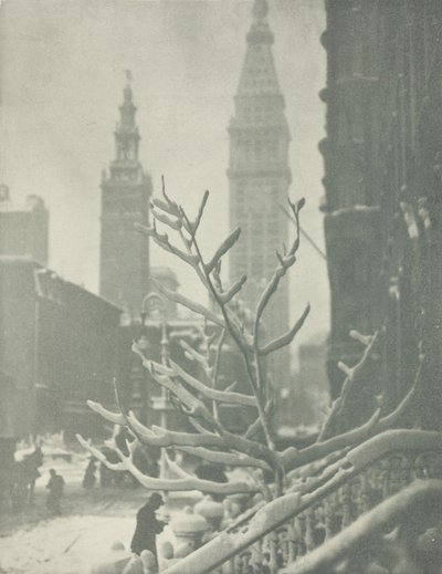 İki Kule, New York, 1911. by Alfred Stieglitz