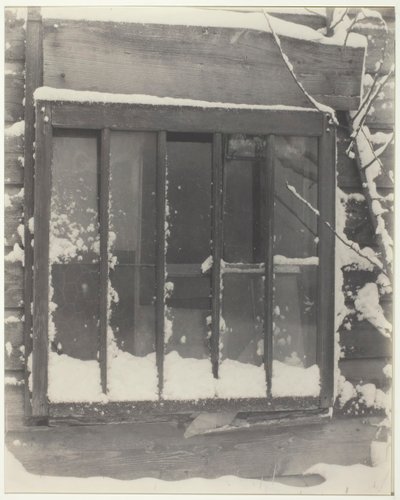 Pencere: Ahşap, Cam, Kar, 1923. by Alfred Stieglitz