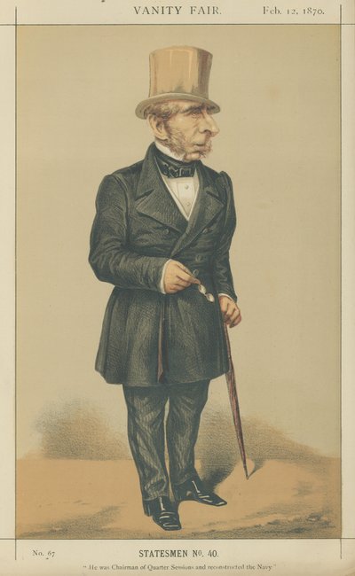 Bay John Somerset Pakington (renkli taş) by Alfred Thompson