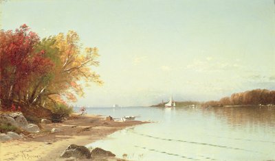 Narragansett Körfezi, Sonbahar, Rhode Island by Alfred Thompson Bricher