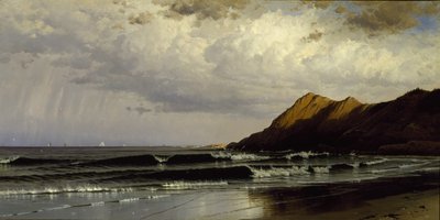 Zaman ve Gelgit, c.1873 (tuval üzerine yağlı boya) by Alfred Thompson Bricher