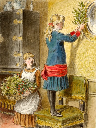 Noel için dekorasyon, pub. 1854. by Alfred W Cooper