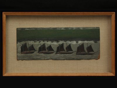Dört Schooner, c.1930 by Alfred Wallis