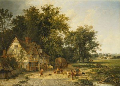 Gun Inn Dışında Futbol Oynamak by Alfred Walter Williams