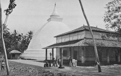 Kelaniya Tapınağı ve Dagoba, c1890, 1910 by Alfred William Amandus Plate
