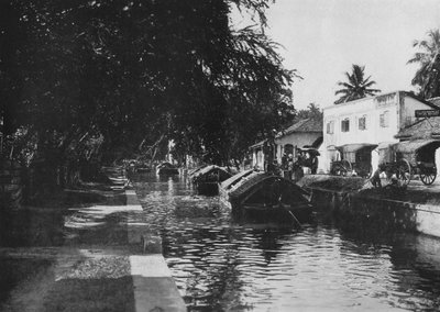 Negombo Kanalı, Padda Teknelerini Gösteriyor, c1890, 1910 by Alfred William Amandus Plate