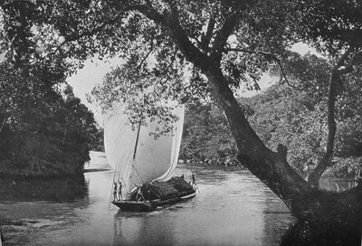 Tam Yelkenli Padda Teknesi, c1890, 1910 by Alfred William Amandus Plate