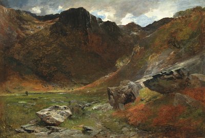 Doğadan Bir Bataklık Glen by Alfred William Hunt