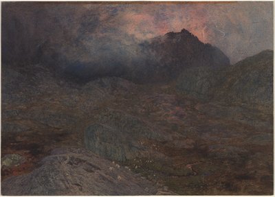 Cwm Trifaen, c. 1857. by Alfred William Hunt