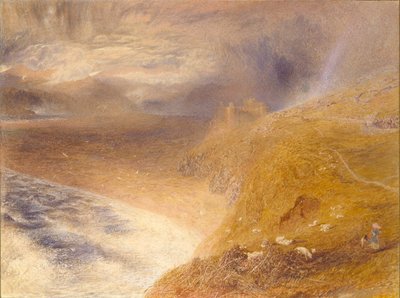 Harlech Kalesi, 1857 by Alfred William Hunt