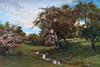 `Doğa Her Şeyi Eşcinsel Olarak Boyadığında, 1887, 1912. by Alfred William Parsons