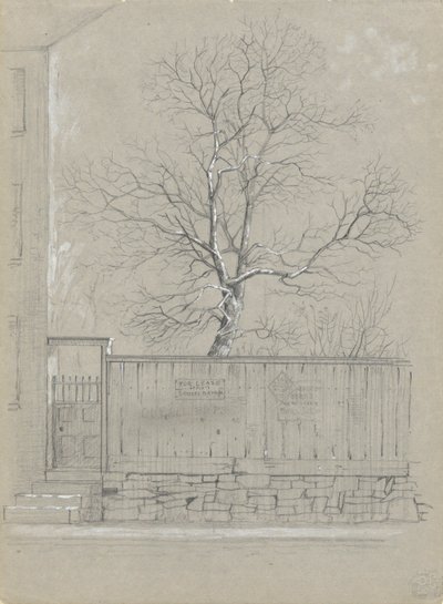 Billboard ve Ağaç by Alfred Wordsworth Thompson
