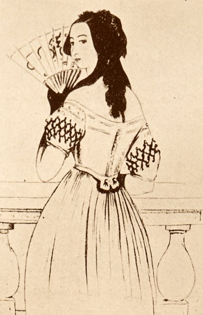 George Sand (çizim) by Alfred de Musset