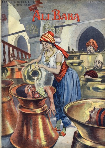 Ali Baba (ve Kırk Haramiler). 1001 gece veya bin bir gece popüler masalı). Vaccari ve Carrey