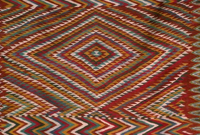 Mzab vadisinden halı, detay (yün) by Algerian School