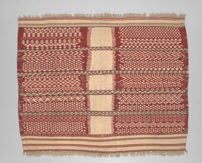Kadının tören örtüsü veya pelerini (akselal), 19. yüzyıl sonu (yün) by Algerian School