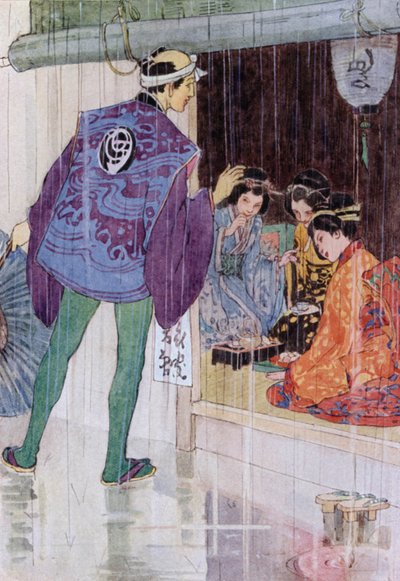 Mikado'nun Öyküsü için İllüstrasyon (renkli taş) by Alice Bolingbroke (after) Woodward