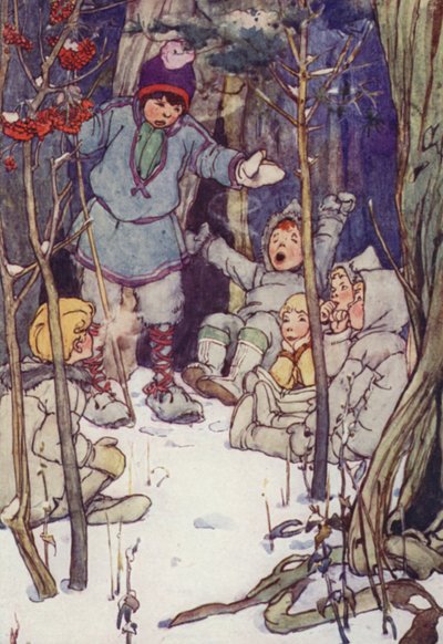 Altı tane vardı (renkli lito) by Alice Bolingbroke (after) Woodward