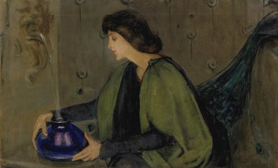 Kadın ve Tavus Kuşu, yak. 1900. by Alice Pike Barney