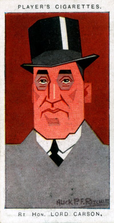 Edward Carson, 1 Baron Carson, Ulster lideri ve savunucusu, 1926. by Alick P. F. Ritchie