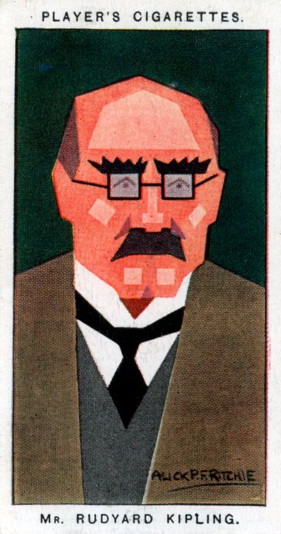 Rudyard Kipling, İngiliz yazar ve şair, 1926. by Alick P. F. Ritchie