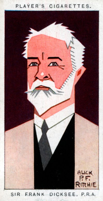 Sir Francis Bernard Dicksee, İngiliz ressam, 1926. by Alick P. F. Ritchie
