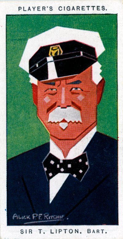 Sir Thomas Johnstone Lipton, 1 Baronet, İngiliz bakkal ve yatçı, 1926 by Alick P. F. Ritchie