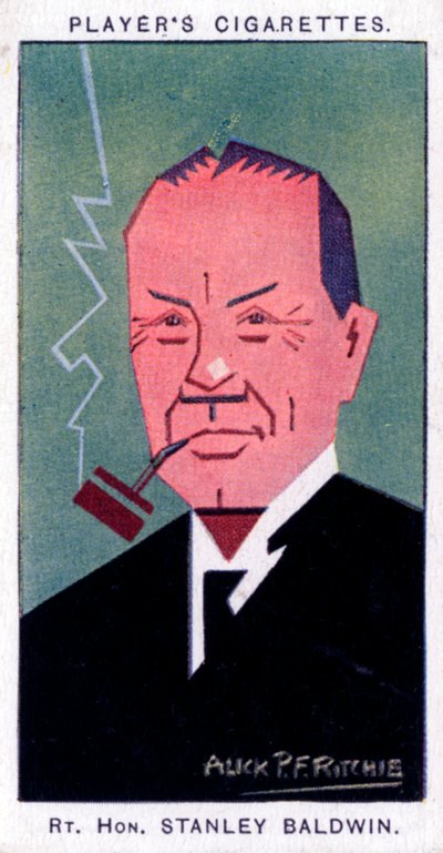 Stanley Baldwin, 1 Earl Baldwin, İngiltere Başbakanı, 1926. by Alick P. F. Ritchie