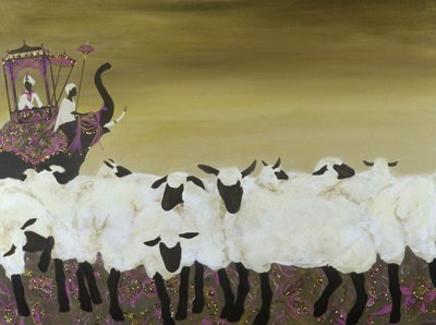 Değişim Öğrencileri (tuval üzerine akrilik ve yağlı boya) by Alix Contemporary Artist Soubiran Hall