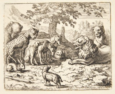Aslan Konseyi Meclisi by Allaert van Everdingen