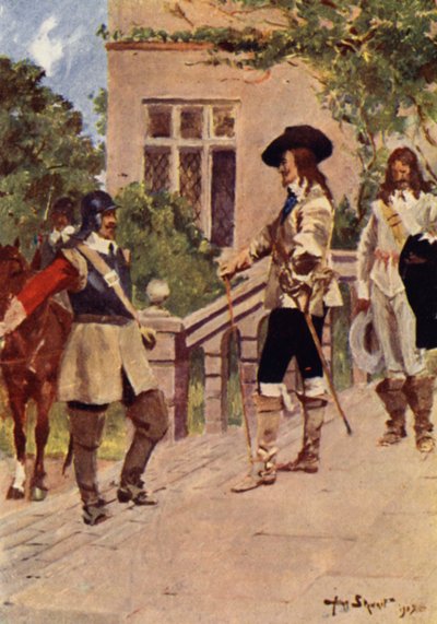 Kral Charles ve Cornet Joyce (renkli taş) by Allan (after) Stewart