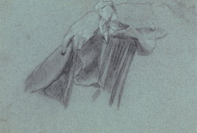 Şapka Tutan El Çalışması by Allan Ramsay