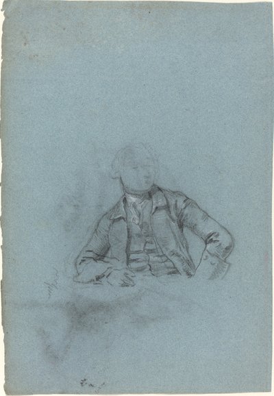 Oturan Bir Adamın İncelenmesi [rekto] by Allan Ramsay