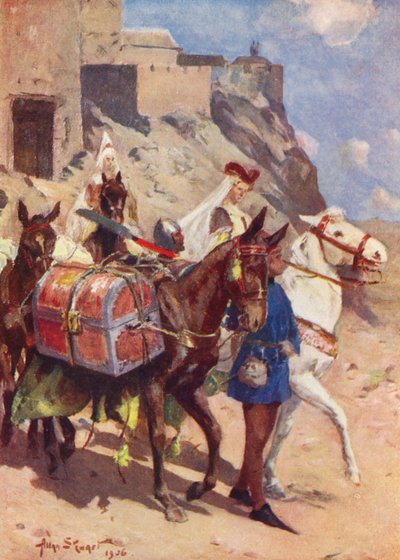 Bir Annenin Stratejisi (renkli taş baskı) by Allan Stewart