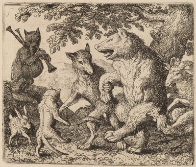 Ayı ve Kurt için Herkes Sevinir by Allart van Everdingen