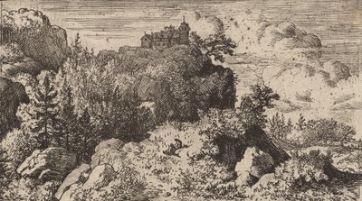 Kireçteki Göknarlar, muhtemelen c. 16451656. by Allart van Everdingen