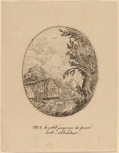Ağaçlar Arası Hamlet, muhtemelen c. 16451656. by Allart van Everdingen