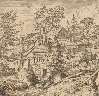Dağ Tarafında Hamlet, muhtemelen c. 16451656. by Allart van Everdingen
