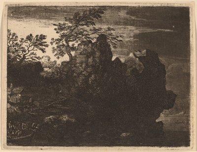 Nehirdeki Büyük Kaya by Allart van Everdingen