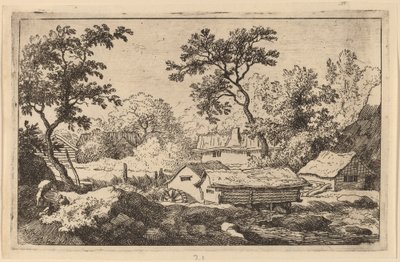Şelalenin altındaki değirmen, muhtemelen c. 16451656. by Allart van Everdingen