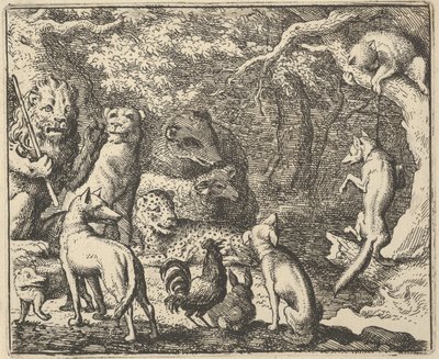 Renard İtiraf İstiyor, 1650-75. by Allart van Everdingen