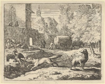 Renard Horoz Bulmak İstiyor, 1650-75. by Allart van Everdingen