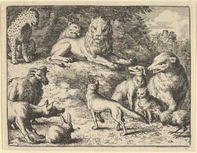 Renard, Hayvanlar Tarafından Aslandan Önce Suçlanıyor, 1650-75. by Allart van Everdingen