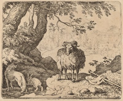 Reynard, Koç ve Tavşan eşliğinde Eve Dönüyor by Allart van Everdingen