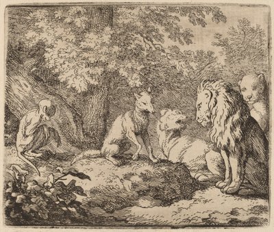 Reynard Gizli Hazinenin Bir Hikayesini Anlatıyor, muhtemelen c. 16451656. by Allart van Everdingen
