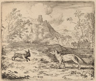 Reynard ve Tavşan by Allart van Everdingen