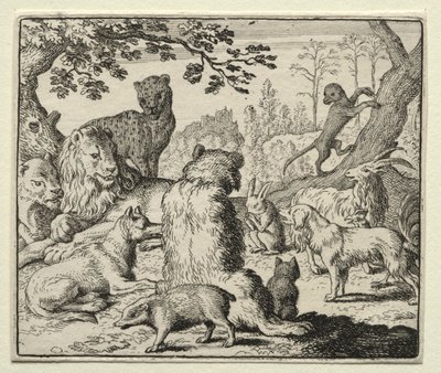 Tilki Reynard: Aslan Emirleri Reynard'ı Aramak by Allart van Everdingen