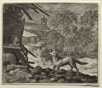 Tilki Reynard: Reynard Kediyi Aldatır. by Allart van Everdingen