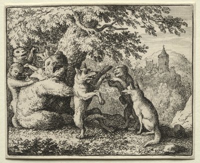 Tilki Reynard: Reynard Hac Yolculuğu İçin Donatılmış by Allart van Everdingen