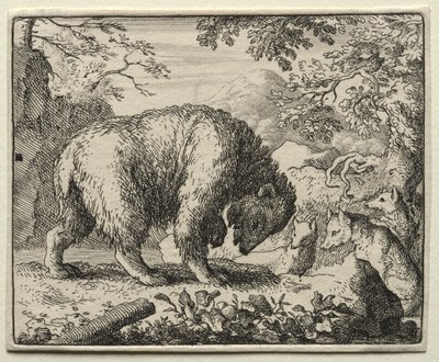 Tilki Reynard: Reynard, Ayıya Bal Vaad Ediyor. by Allart van Everdingen
